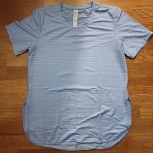 G4FREE Medium Women Active Yoga Shirt Sky Blue NEW